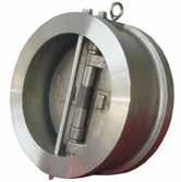 CECK valve CAST STEE WAFER CECK DUA PATE WAFER CECK VAVE Dual plate wafer check valve is typically installe in support of automatic shutown valves an safety evices.