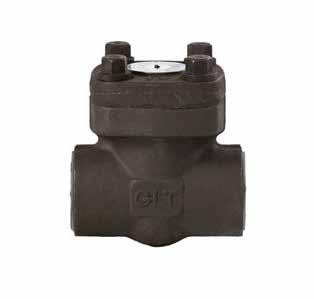 CECK valve FORGED STEE IFT CECK BOTED / WEDED CAP - REDUCED / FU PORT STANDARD PARTS & MATERIA No.