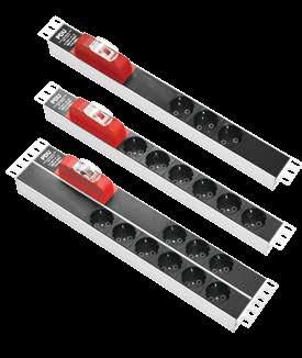 ALUMINUM BODY PDU MODULES The compact aluminum profile structure provides wide alternative plug types for customer needs. It could use as 19 1U horizontal and up to 47U as vertical.