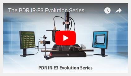 Multi-purpose flexible rework focused on precision and simplicity Click above for video link PDR s IR-E3 series of SMD/BGA IR rework systems are engineered to cope with the challenges of repairing