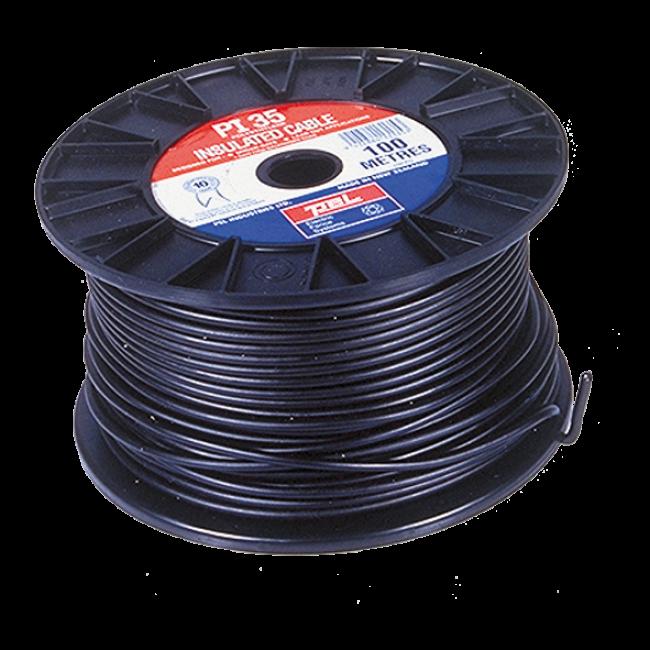 vegetation or flooding. Ground cable Galvanised wire with heavy-duty insulation. Note!