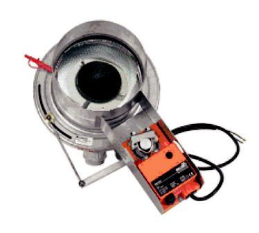 Actionair ISD-M (Motorised) Where the ventilation requirements are variable, dependant on say temperature or CO 2, and complete closing is required, the Actionair ISD-M motorised unit may be used.
