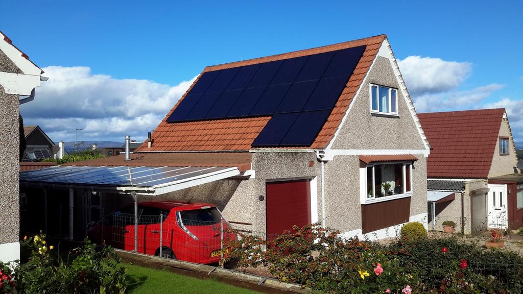 Perthshire-based house with solar modules