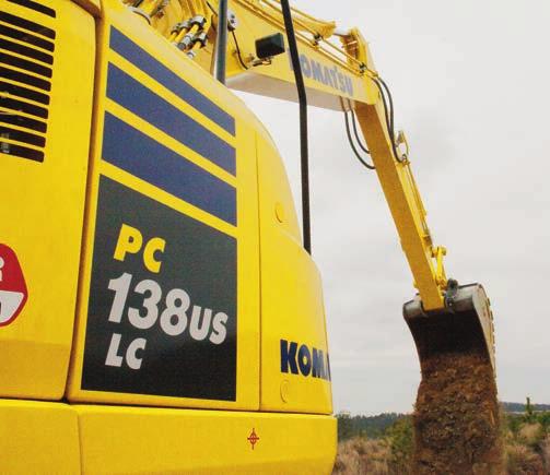 The PC138USLC-10 features a new mode (ATT/E) which allows operators to run attachments while in Economy mode.