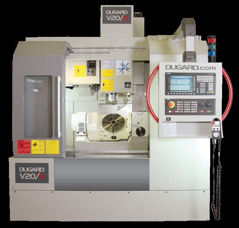 Model V20/5 is a high speed machining centre with 5 axis or 5 face milling capability.