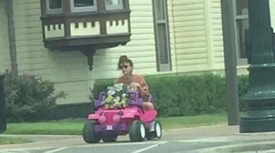 Texas college student drives Barbie