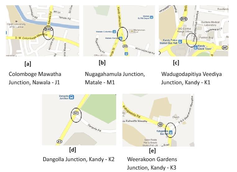 Fig. Selected study locations 3 LITERATURE REVIEW 3.