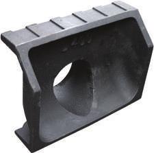units) Non-rock captive hinged for stability and silent operation Ductile iron to ISO 1083 for improved weight to strength ratio Black coated finish Kerb Drainage Units Code Opening O/all Frame Frame