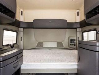 The 72 and 80 sleepers are available with an upper bunk option for team drivers or additional storage.