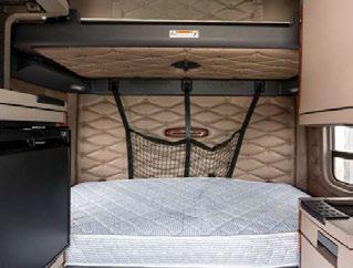 Both the 72 and 80 sleepers offer optional upper bunk confi gurations which include a