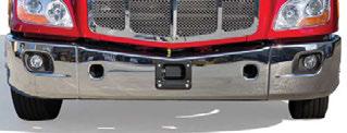 With the bumper s three-piece design, a corner section of the