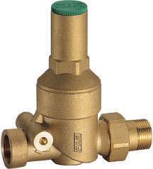 Brass pressure reducing valve for domestic services.