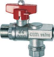 3038 ATTACCO 24x19 CON N E C T 3038 12 1/2 9,90 10 - CIMFAR - Ball valve complete with strainer.