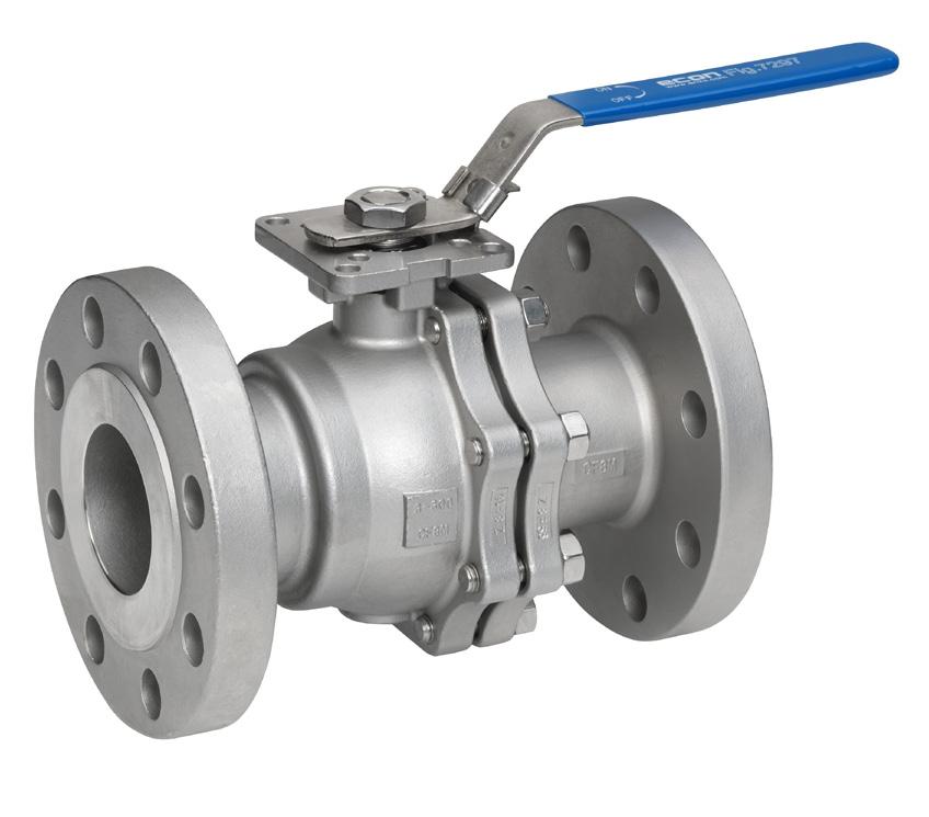 3E1: ASME lass 3 - Stainless Steel Ball Valve 2-Piece Flanged End Stainless Steel Full Port Direct Mount Actuation Design SANDARD SPEIFIAIONS General Description 2 Piece ASME 3 Stainless Steel Ball