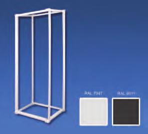 Housings - Server, Patch and Co-location racks (VARICON) Components Frames The variable construction (frame-plus concept) guaranties a high stability and strength.
