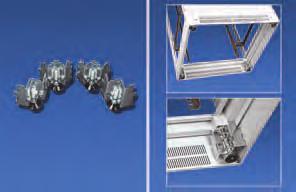 Housings - Server, Patch and Co-location racks (VARICON) Extended base legs If more space for ventilation or cable entry is required, base legs can be selected.