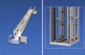 Housings - Server, Patch and Co-location racks (VARICON) Cable trunk front - back telescopic A telescopic cable trunk can be used for guiding cables from front to rear.