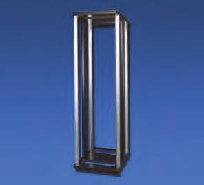 Housings - LANRack (VARICON) Open frame The steel basic frame is provided with four 19-inch profiles and will be delivered with levelling feet. The frame is 542 mm wide, 740 mm deep and 42 HE high.