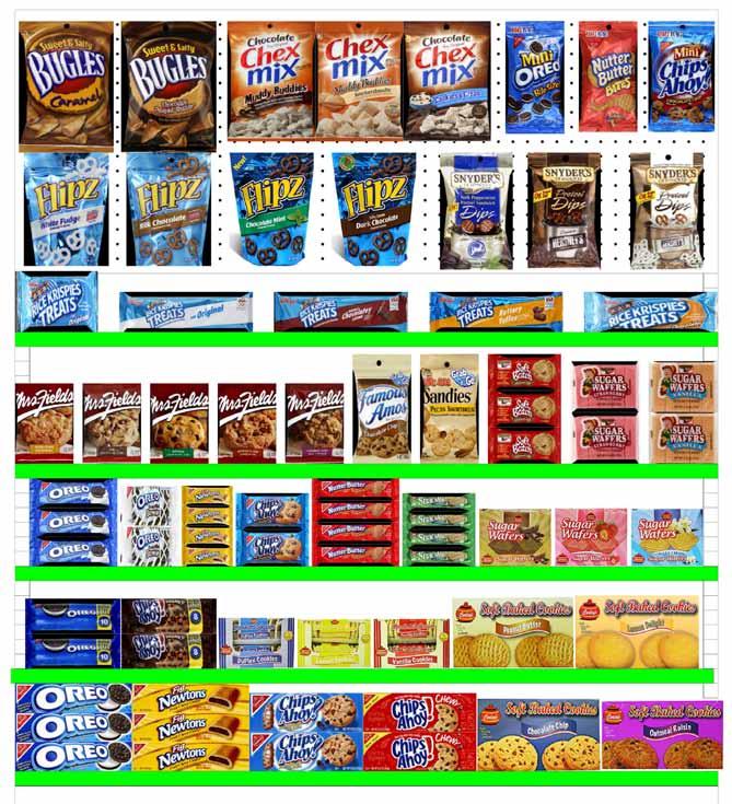 CHIPS SWEET Salty Snack Inline, 4ft.