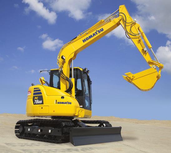 PC78US-10 Tier 4 Final Engine Compact Hydraulic Excavator Photos may include optional