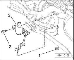 Unbolt the sway bar from the tab (fig. 3).