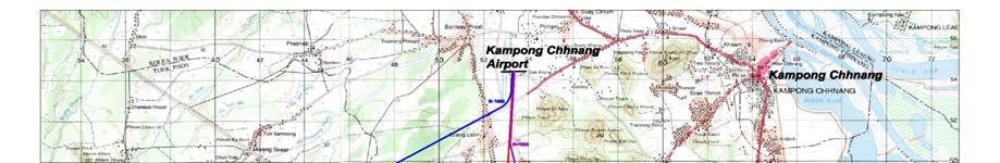 3.6 RAIL ACCESS TO KAMPONG CHHNANG AIRPORT 3.6.1 Outline of Access Line Kampong Chhnang city is located at 83 km north of Phnom Penh, and Kampong Chhnang Airport is located 11 km west of the city.