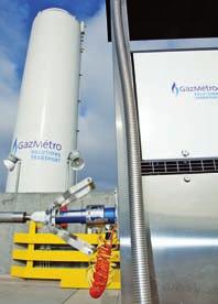 For the heavy transportation market Gaz Métro will open Canada s first public liquefied biomethane fueling station T he company s project involves not only the operation of a fueling site at
