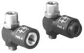 atalog 0600P-5/US Miniature Right ngle Flow ontrol Flow ontrols & ccessories M5 (10-32) Port General Information 3mm Dia.
