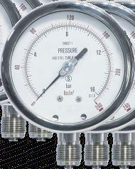 gauges, dial thermometers and circular chart recorders for pressure and temperature. Nominal size :100,150,200 and 250 mm Std.