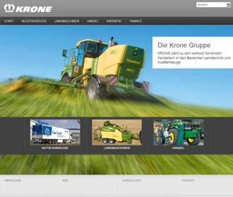 Internet Discover the world at KRONE and browse through our website pages to find facts and figures and also new developments plus a wide range of services.