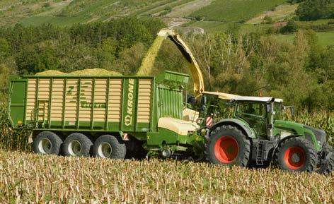 Nothing is lost Lacking cross hoops and ropes as well as sliding tarp, the ZX models offer excellent loading from a forage harvester, allowing the stream of crop
