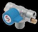 ALFA TANK VALVES Manual cylinder valve with internal venting system (no gas tight