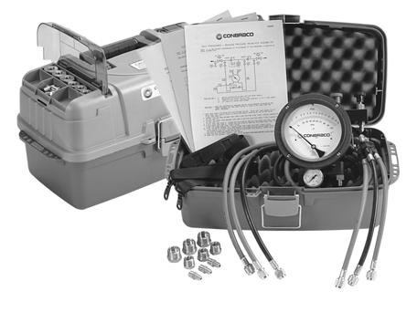 BACKFLOW PREVENTER TEST KITS DESCRIPTION The Conbraco Backflow Preventer Test Kits are compact, lightweight and portable testing devices.