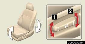 lowers the entire seat Adjusting the lumbar support 1 2 Firmer