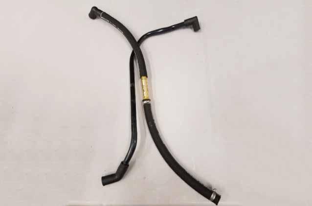 f. F. Attach to the supplied air filter hose as shown.