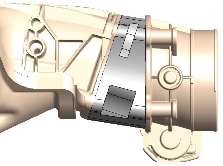 Throttle Body Angle Correcting Adapter (LT applications only): NOTE: The angle adapter is required when using an LT car style intake to prevent interference from the downward facing throttle body.