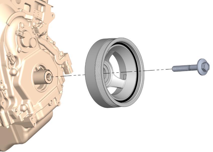 Damper / Crank Pulley Assembly Installation (whichever applies to your Kit): SFI certified damper and billet pulley HELPFUL HINT: The above parts have a tight slip fit if aligned perfectly before