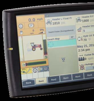 Intelliview IV Touchscreen Display Option This customizable 10-inch color touchscreen display is featured in other New Holland products and is your gateway