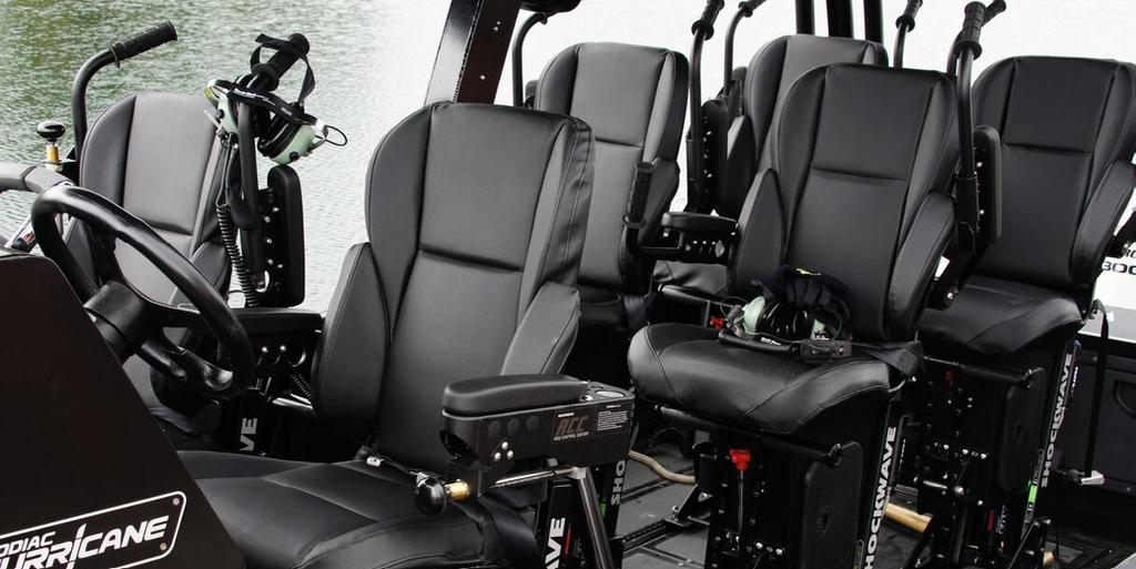 These modules can be mounted in several different ways from deck to bulkhead mount or you can purchase any SHOCKWAVE seat without shock mitigation.