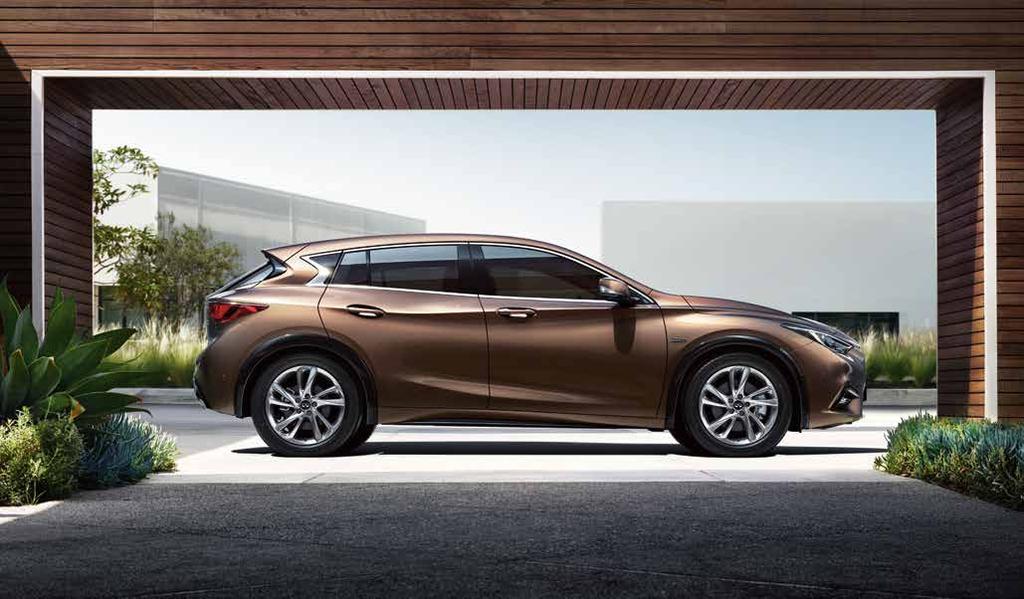 DESIGN You see the city from a different perspective and so does Infiniti Q30. Shaped with dramatic lines and bold proportions, it breaks the mould of conventional design.