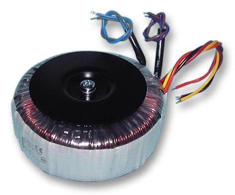 A high quality range of open style toroidal transformers with flying leads. Featuring a single primary winding rated at 230V 50/60Hz, and dual secondary windings.