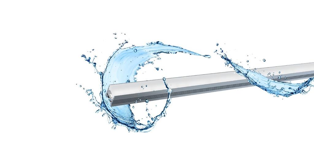 Linear Lighting Trident - Wet Rated Linear Profile. The Trident is designed for applications where your space is exposed to wet conditions.