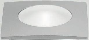 Solid turned aluminum body (round or square top) and satin glass shade. Driver and box not included. IP67 PUNTO R INCASSO ROTONDO LED LED ROUND RECESSED 40400.003.