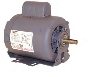 Capacitor Start Belt Drive Motors Open Drip-Proof Class A and B Insulation Reversible Rotation Resilient Base Diameter Shaft 40 C Ambient High Starting Torque Sleeve and Ball Bearings 56 Frame All