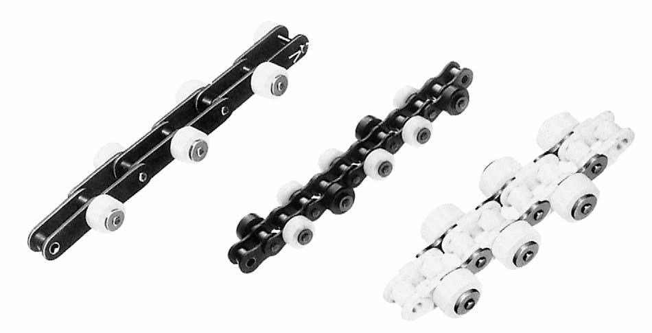 U.S. TSUBAKI FREE FLOW CHAIN Outboard Roller Chain Series Side Roller Highly compact Wide selection Quick start up Side Roller Chain Series Series Regular Series Electro-conductive Series Poly-steel