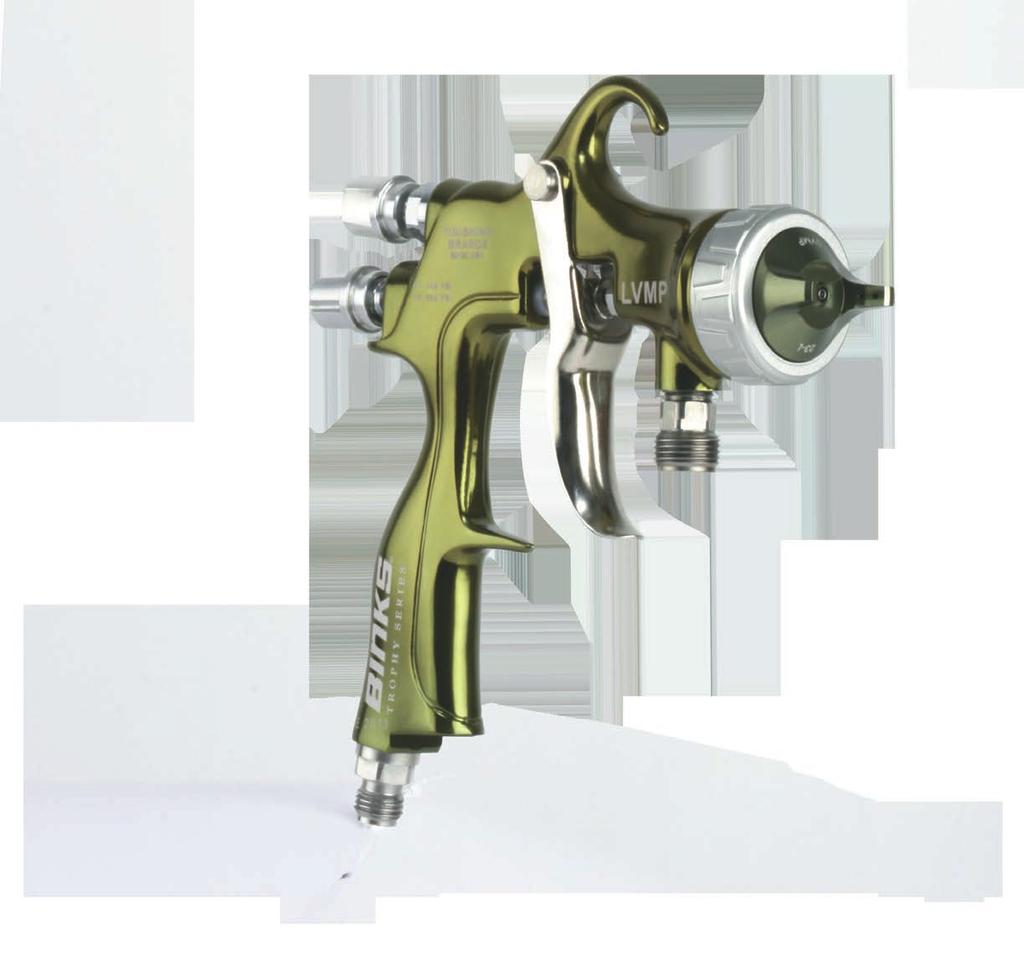 5 Why We Took Ergonomics So Seriously 4 Binks Trophy Series Spray Guns feel different by design. They re lighter and are easier to handle over longer periods of time.