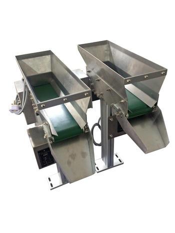 Conveyor Hopper Feeder Conveyor Hopper Feeder This product main function is for part storage and filling automatically into feeder bowl when it is empty. The detection is control fully by sensor.