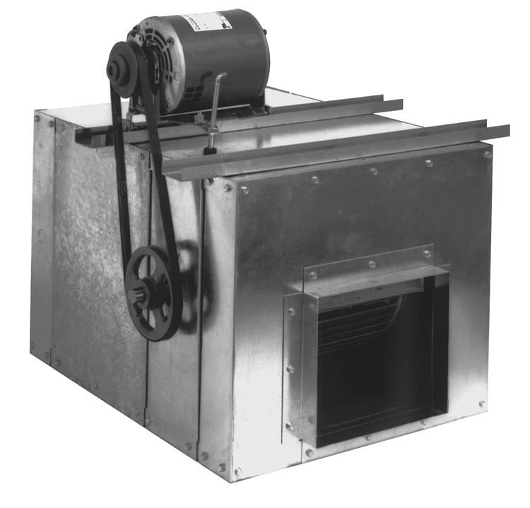Duct Blower Cabinet Fans INSTALLATION, OPERATION, AND MAINTENANCE MANUAL This publication contains the installation, operation and maintenance procedures for standard units of the DB - Ceiling, Wall