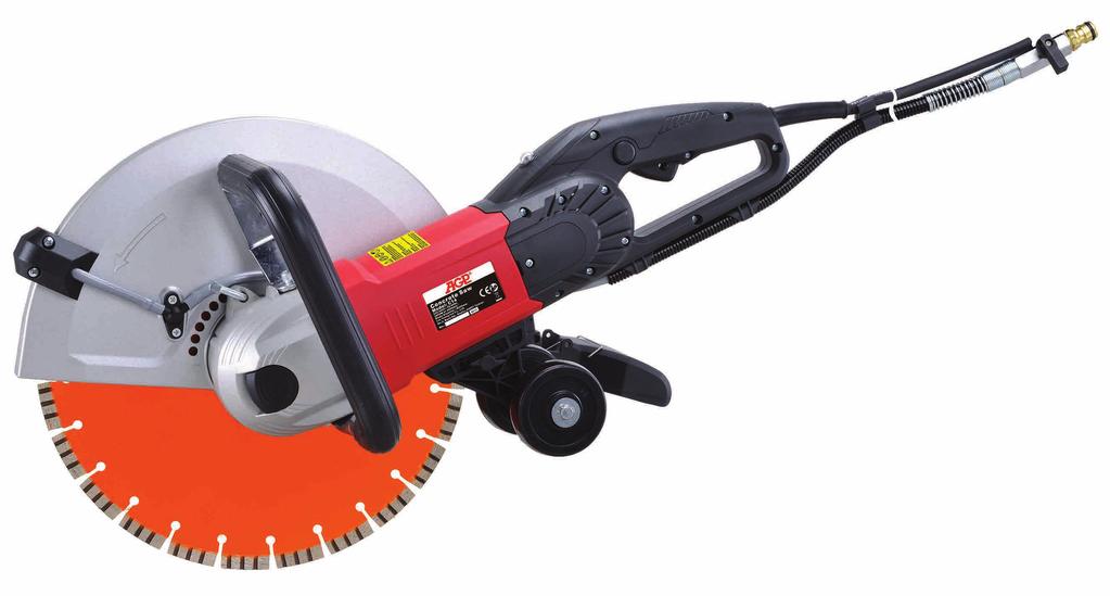 C14 CONCRETE SAW 355mm handheld wet or dry diamond saw with 2800W motor for up to 125mm depth of