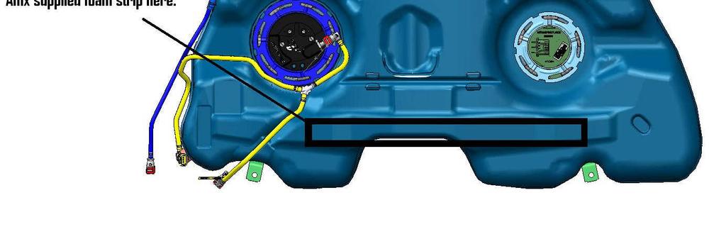 NOTE: Position the fuel tank under the vehicle and allow yourself enough room to make the wire connections. 21.